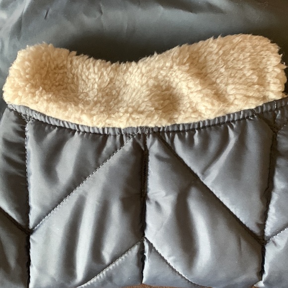 Silver Grey Quilted Puffer Dog Vest - Small - Like New - Picture 6 of 7